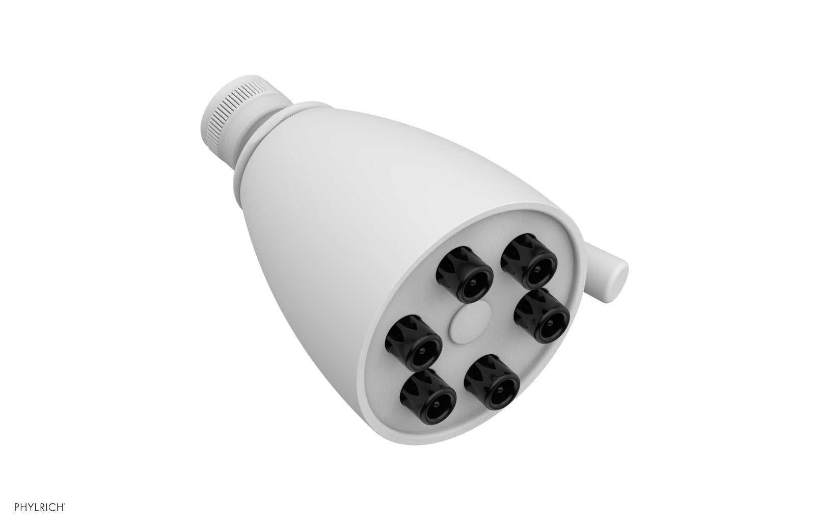 6" Jet Smooth Shower Head  by Phylrich - Satin White