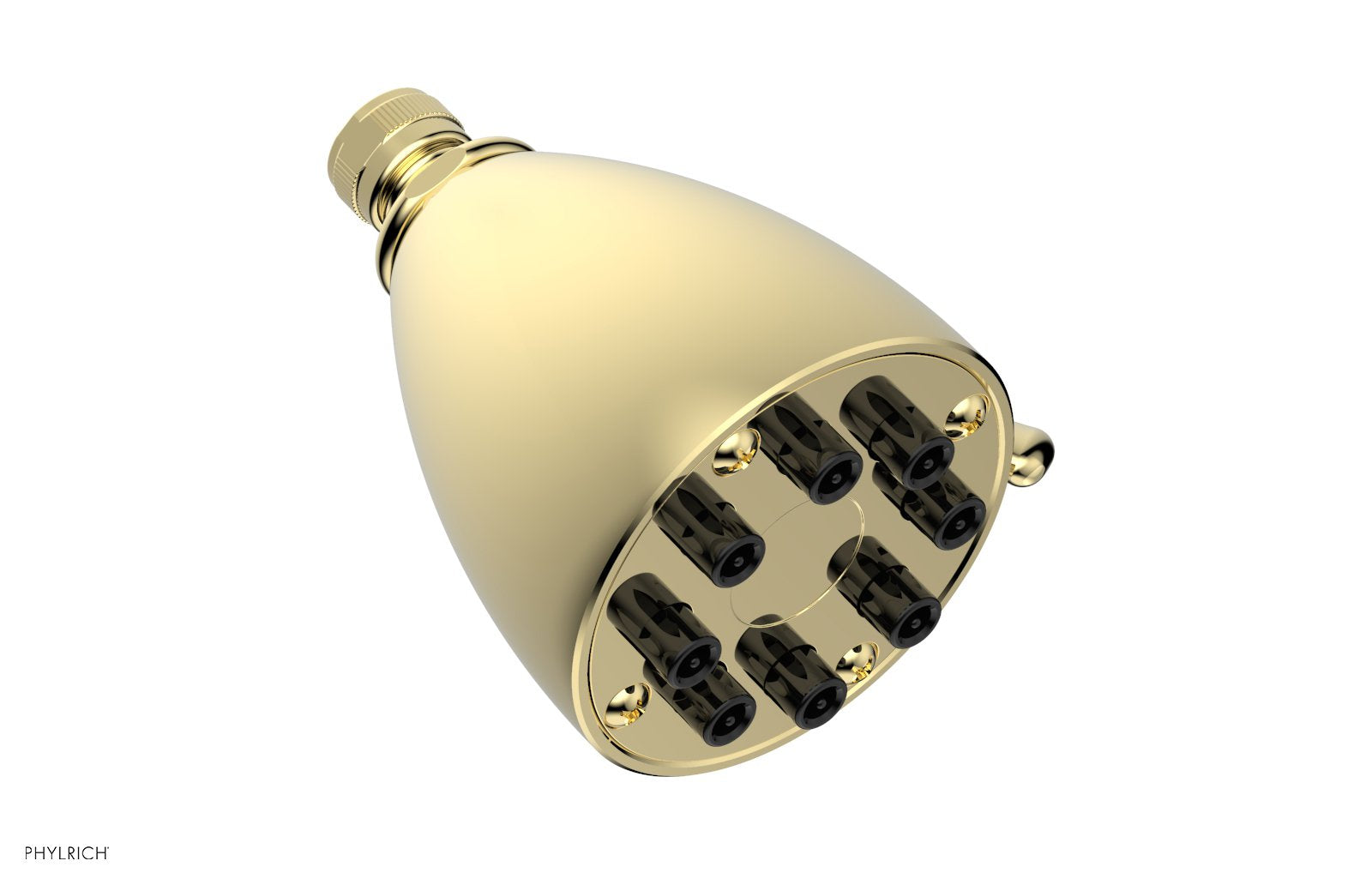 8" Jet Smooth Shower Head  by Phylrich - Polished Brass