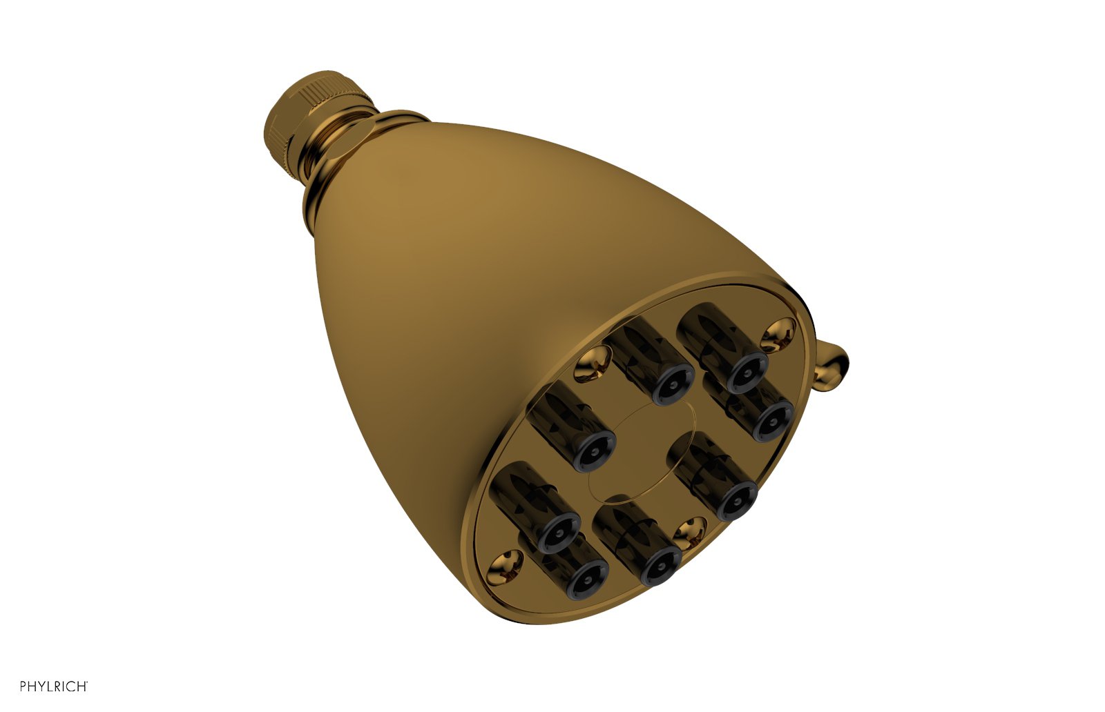 8" Jet Smooth Shower Head  by Phylrich - French Brass