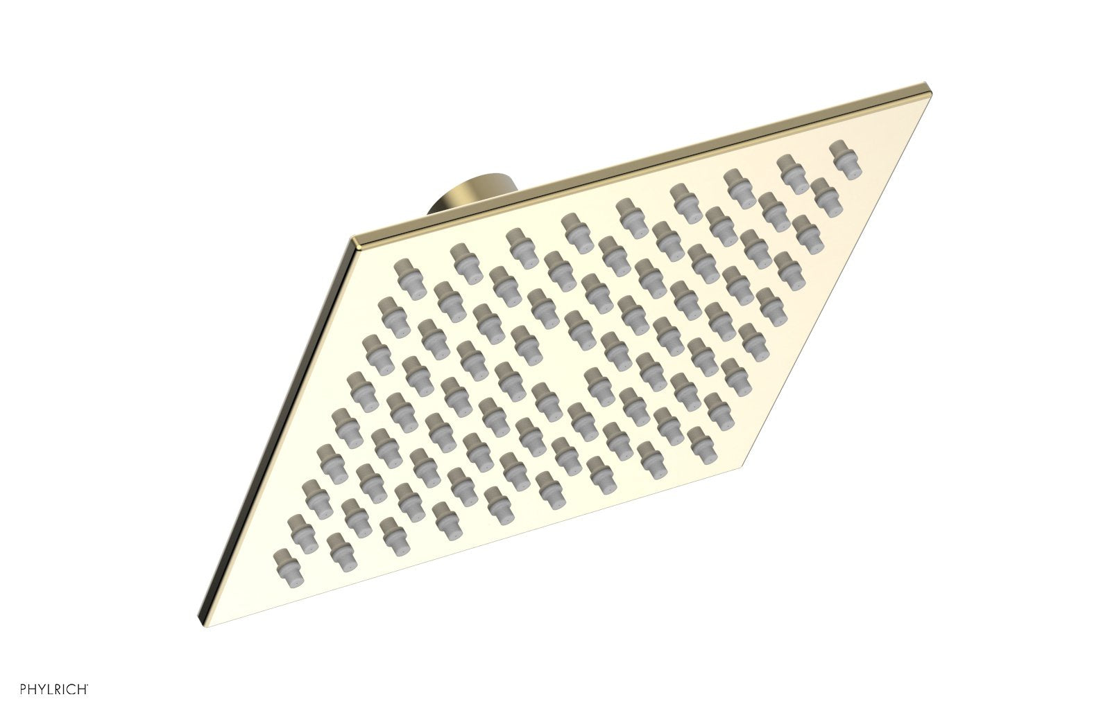 6" Square Shower Head by Phylrich - Polished Brass Uncoated