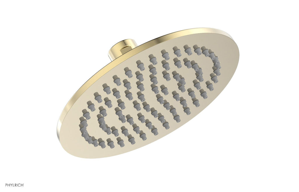 6" Round Shower Head by Phylrich - Polished Brass Uncoated
