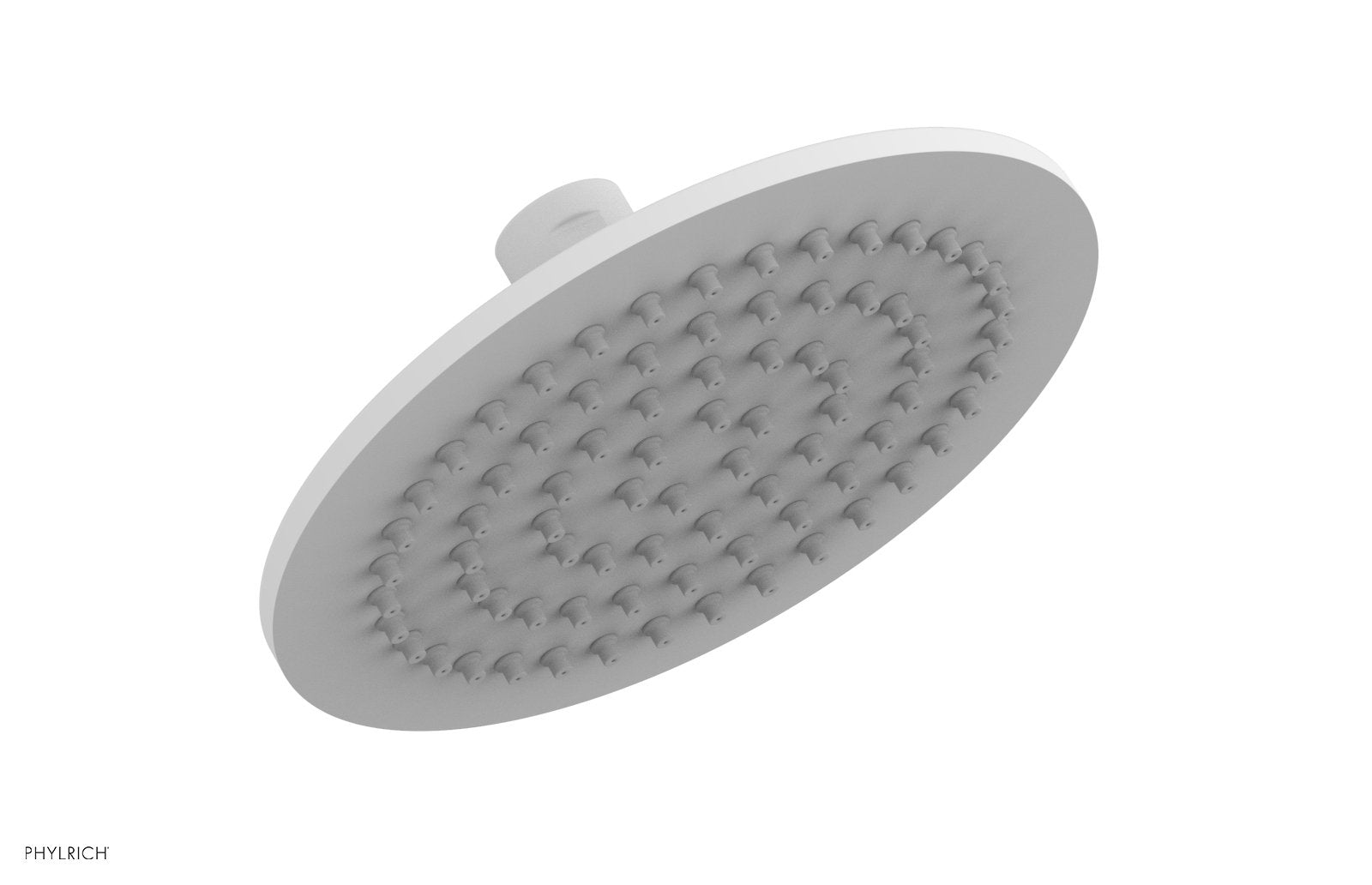 6" Round Shower Head by Phylrich - Satin White