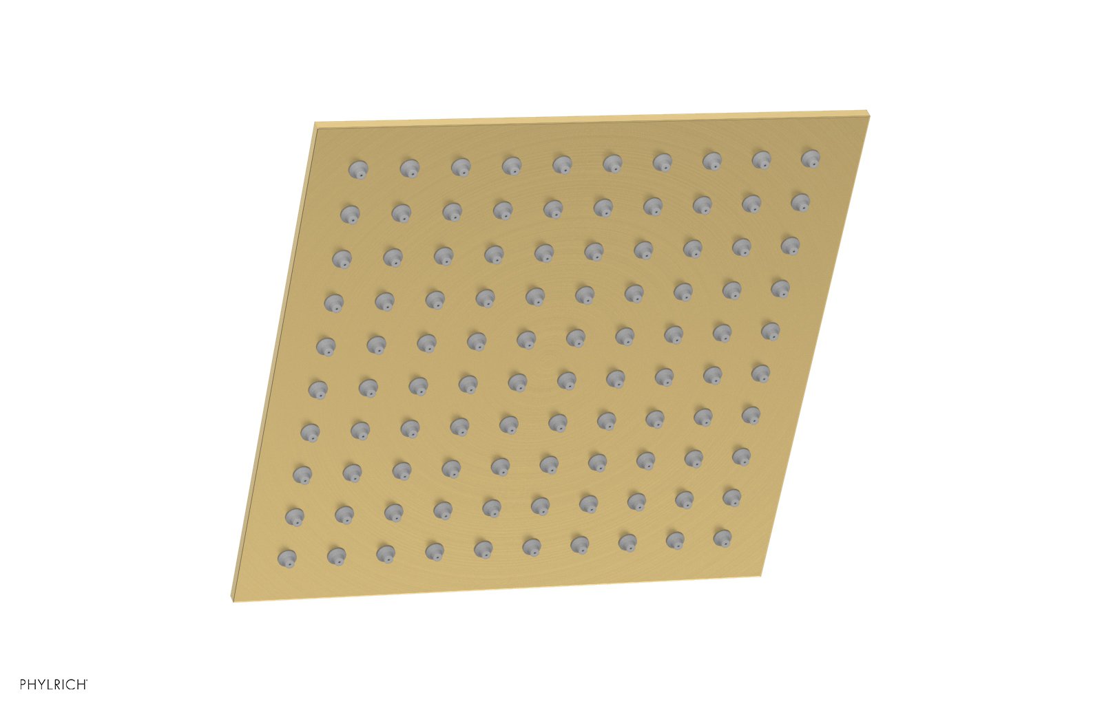 8" Square Shower Head by Phylrich - Burnished Gold