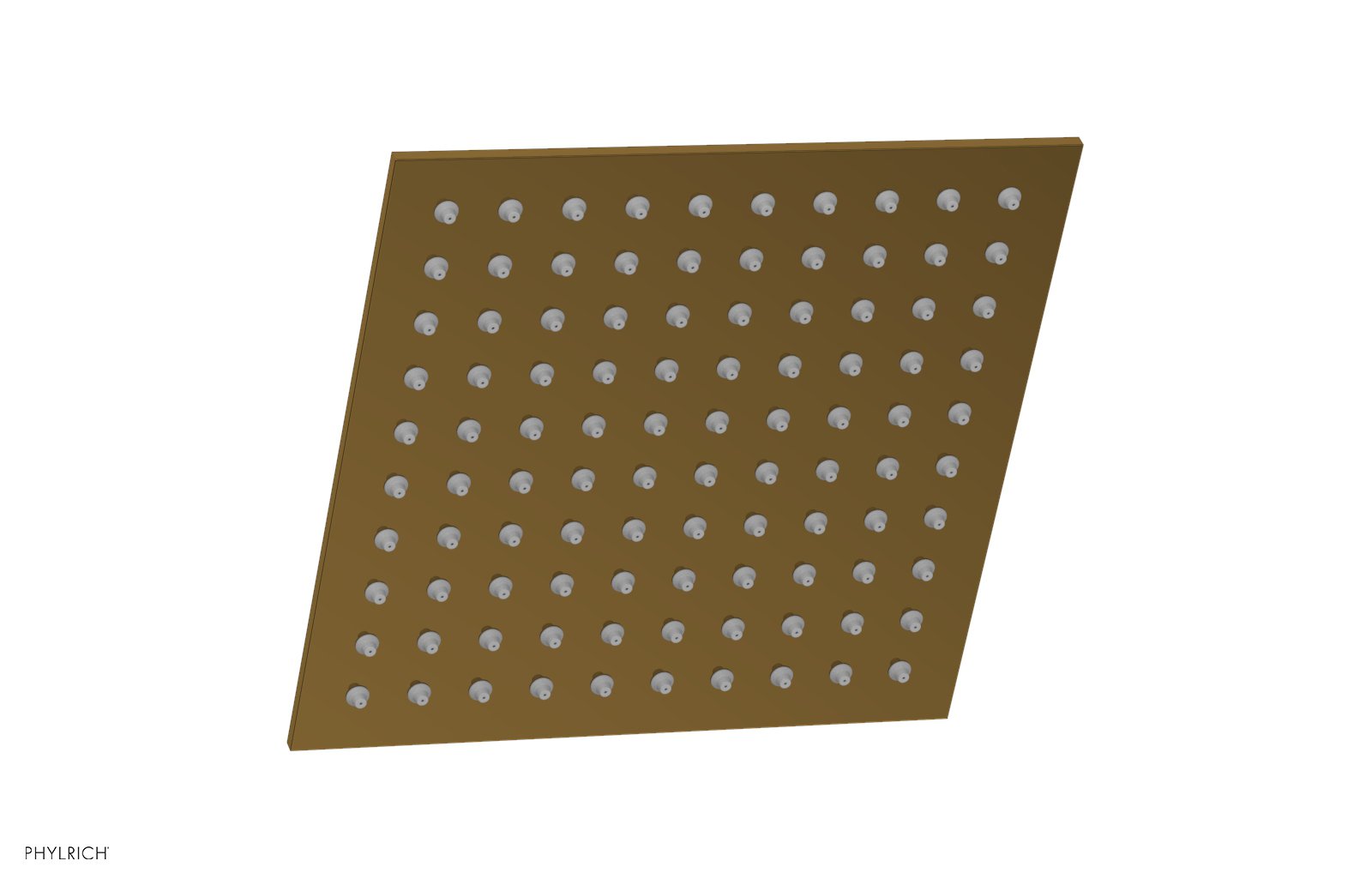 8" Square Shower Head by Phylrich - French Brass