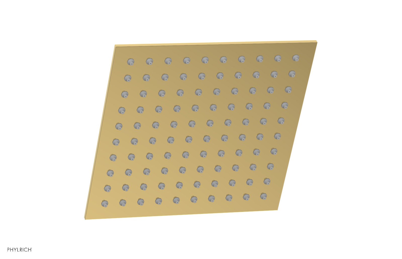 8" Square Shower Head by Phylrich - Polished Gold