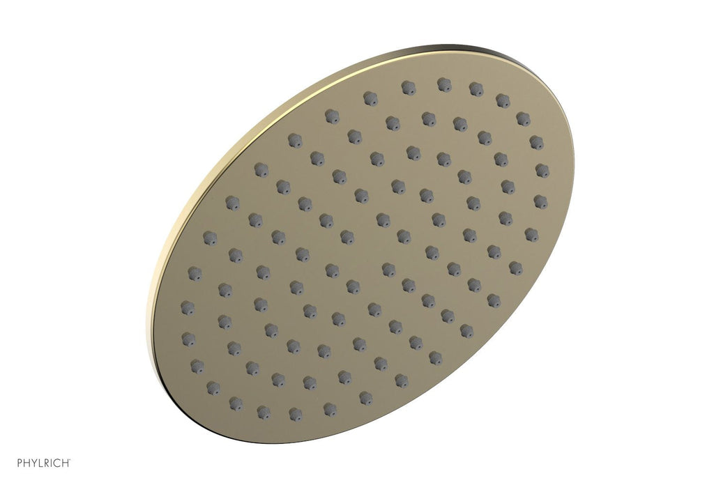 8" Round Shower Head by Phylrich - Polished Brass Uncoated