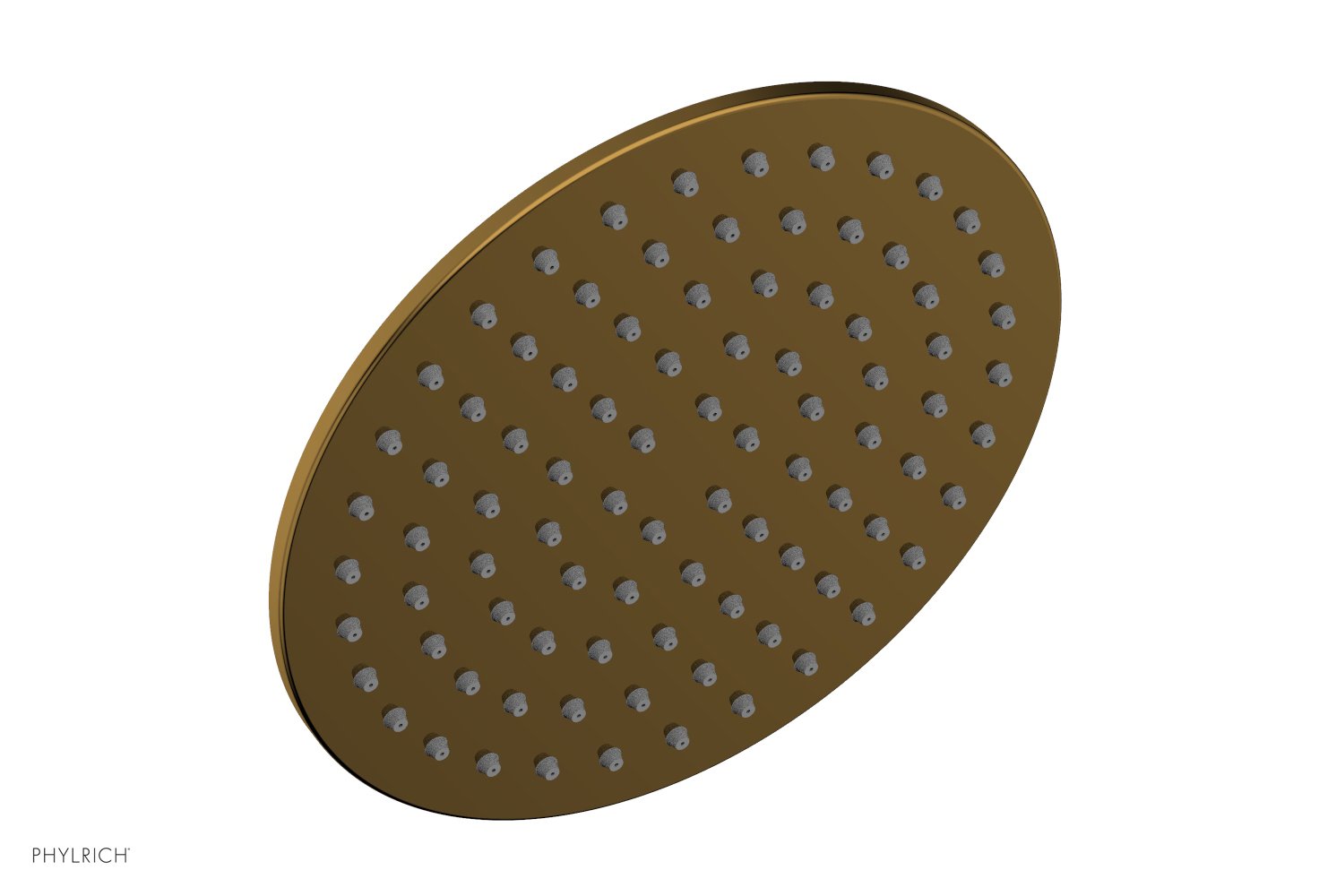 8" Round Shower Head by Phylrich - French Brass