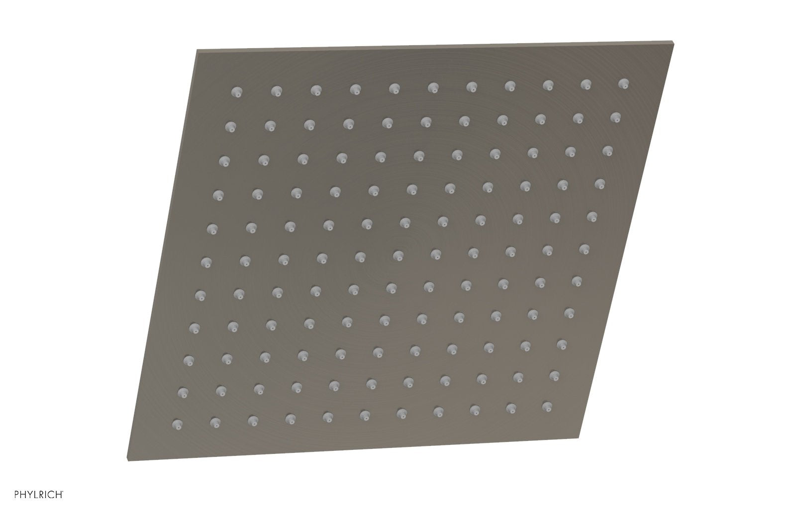 12" Square Shower Head by Phylrich - Pewter