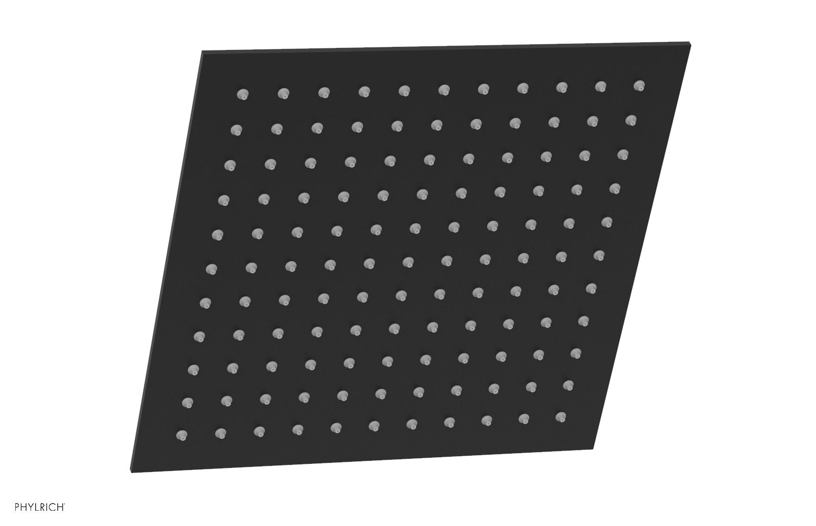 12" Square Shower Head by Phylrich - Matte Black