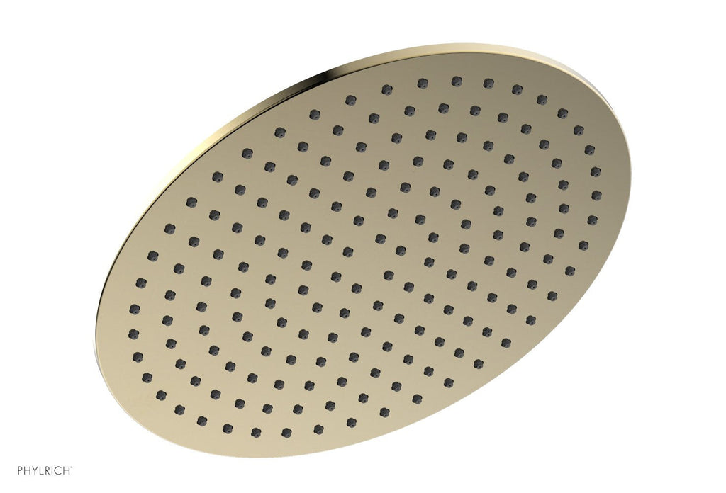 12" Round Shower Head by Phylrich - Polished Brass Uncoated