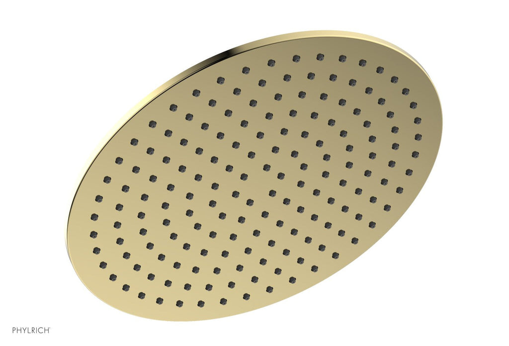 12" Round Shower Head by Phylrich - Polished Brass