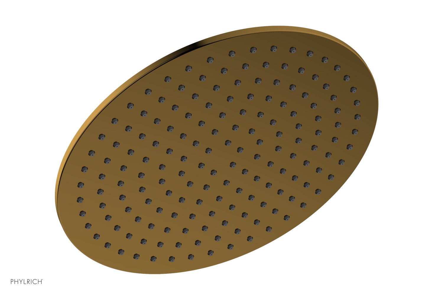 12" Round Shower Head by Phylrich - French Brass