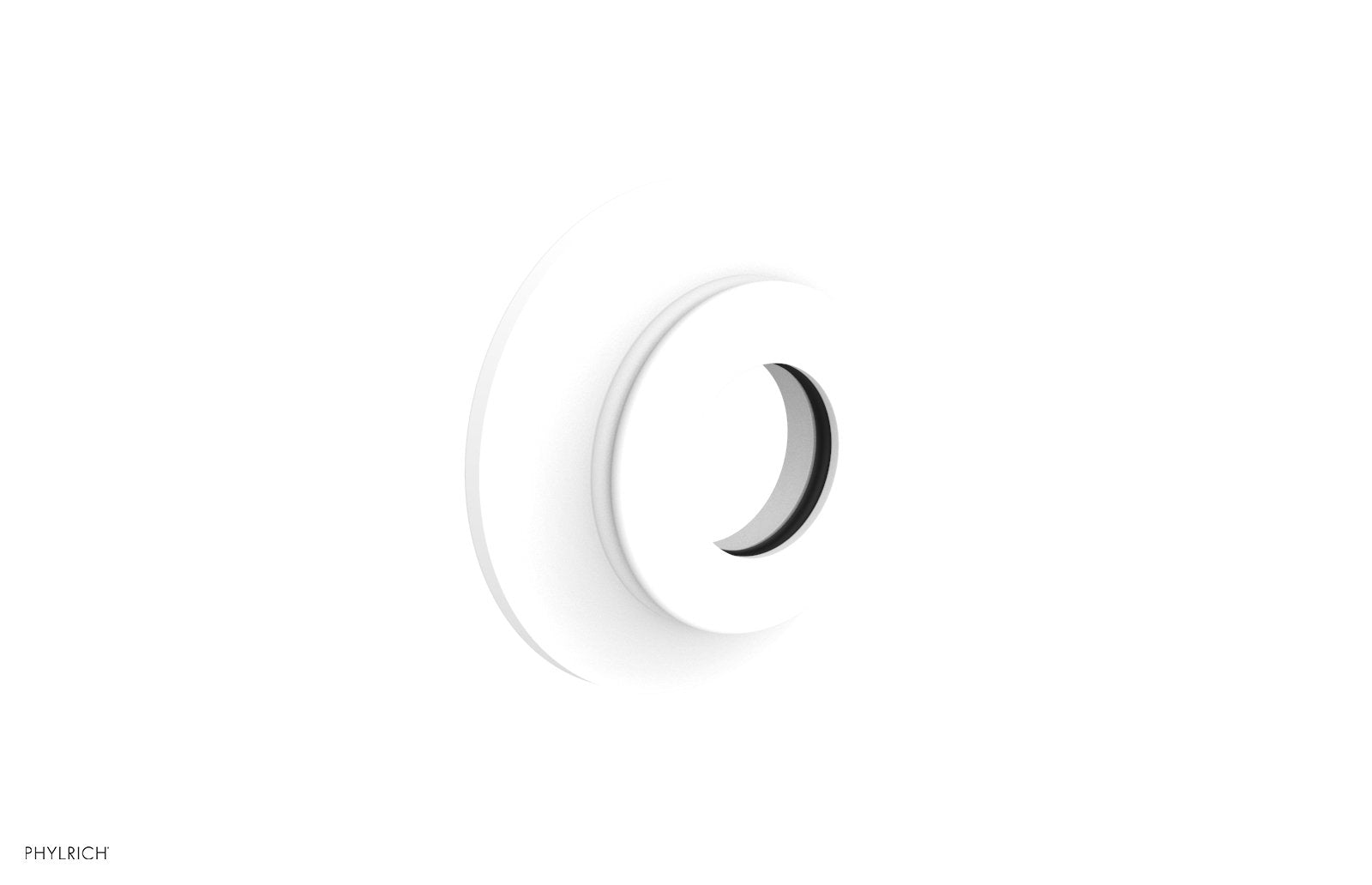 Hex Modern Flange by Phylrich - Satin White