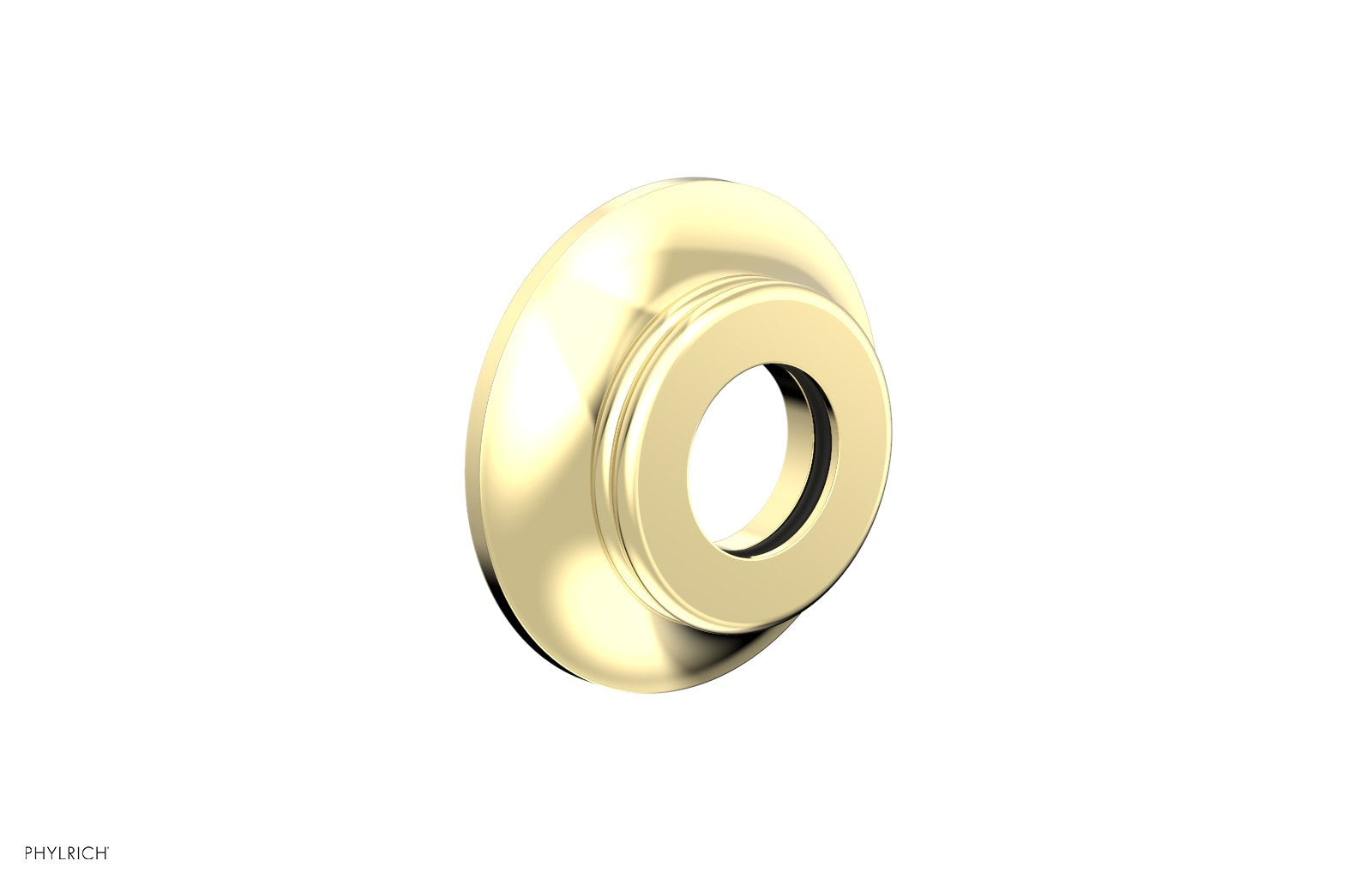 Hex Modern Flange by Phylrich - Polished Brass