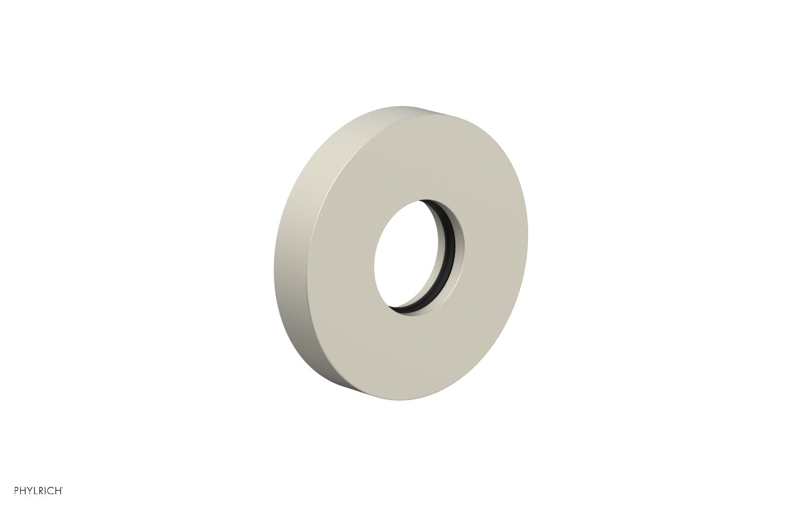 Contemporary Round Flange by Phylrich - Burnished Nickel