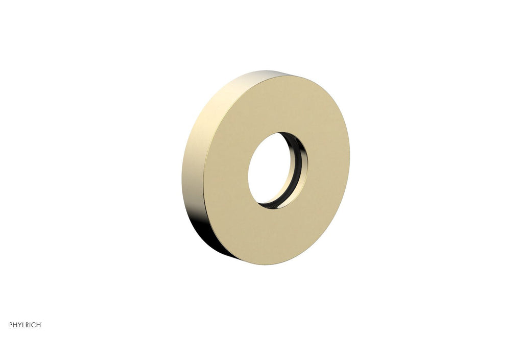 Contemporary Round Flange by Phylrich - Polished Brass Uncoated
