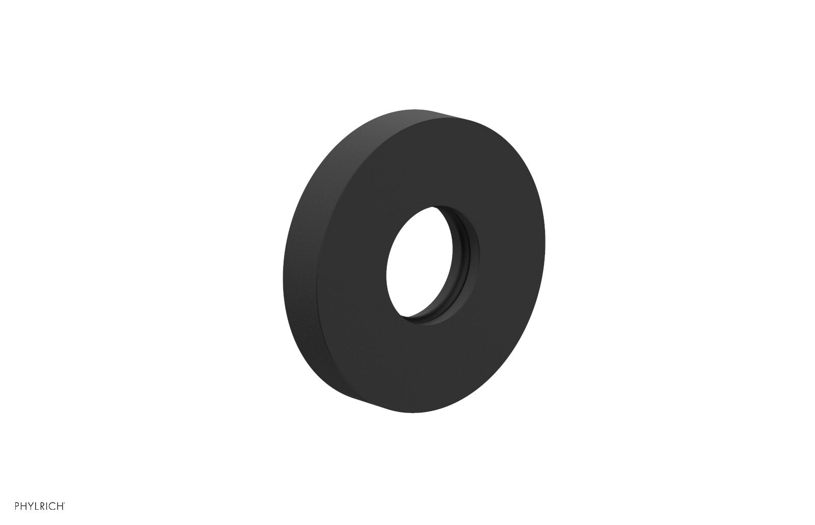 Contemporary Round Flange by Phylrich - Matte Black