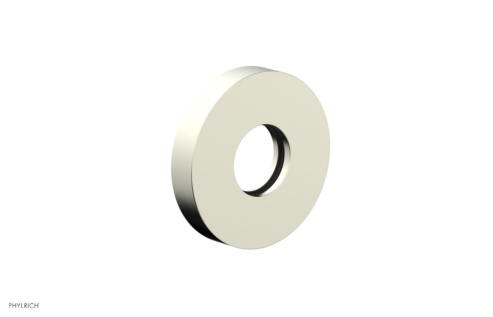 Contemporary Round Flange by Phylrich - Satin Nickel