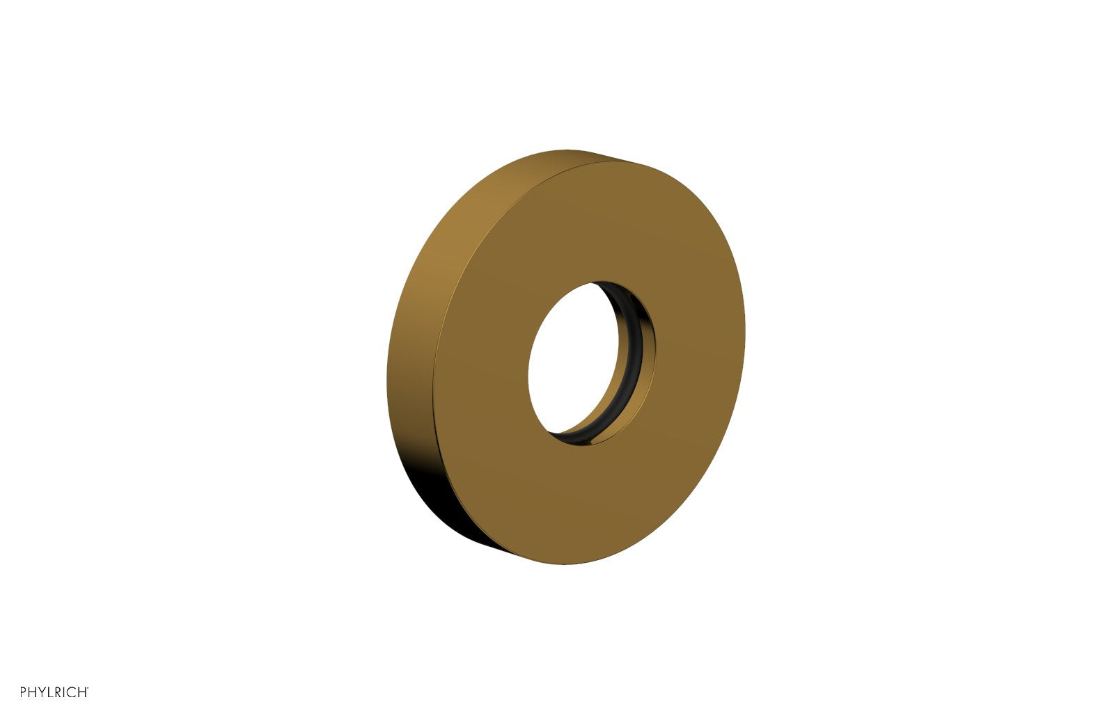 Contemporary Round Flange by Phylrich - French Brass