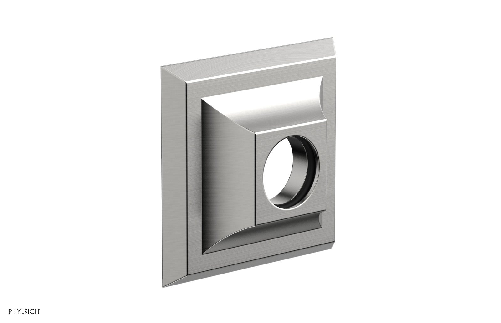 Contemporary Square Flange by Phylrich - Satin Chrome