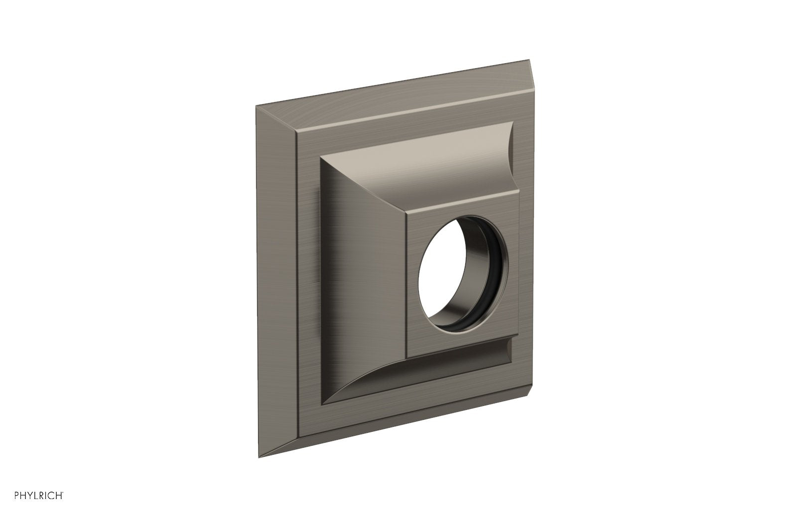 Contemporary Square Flange by Phylrich - Pewter