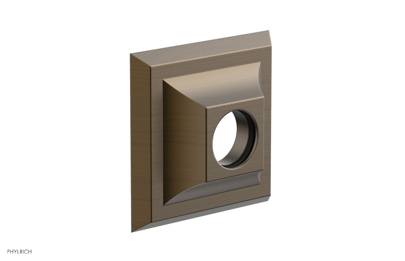 Contemporary Square Flange by Phylrich - Old English Brass
