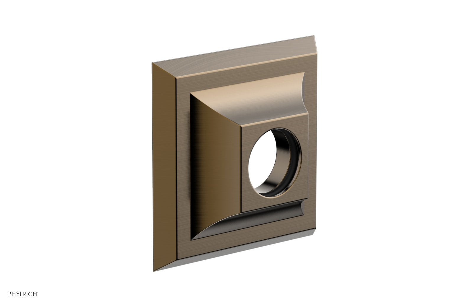 Contemporary Square Flange by Phylrich - Antique Brass