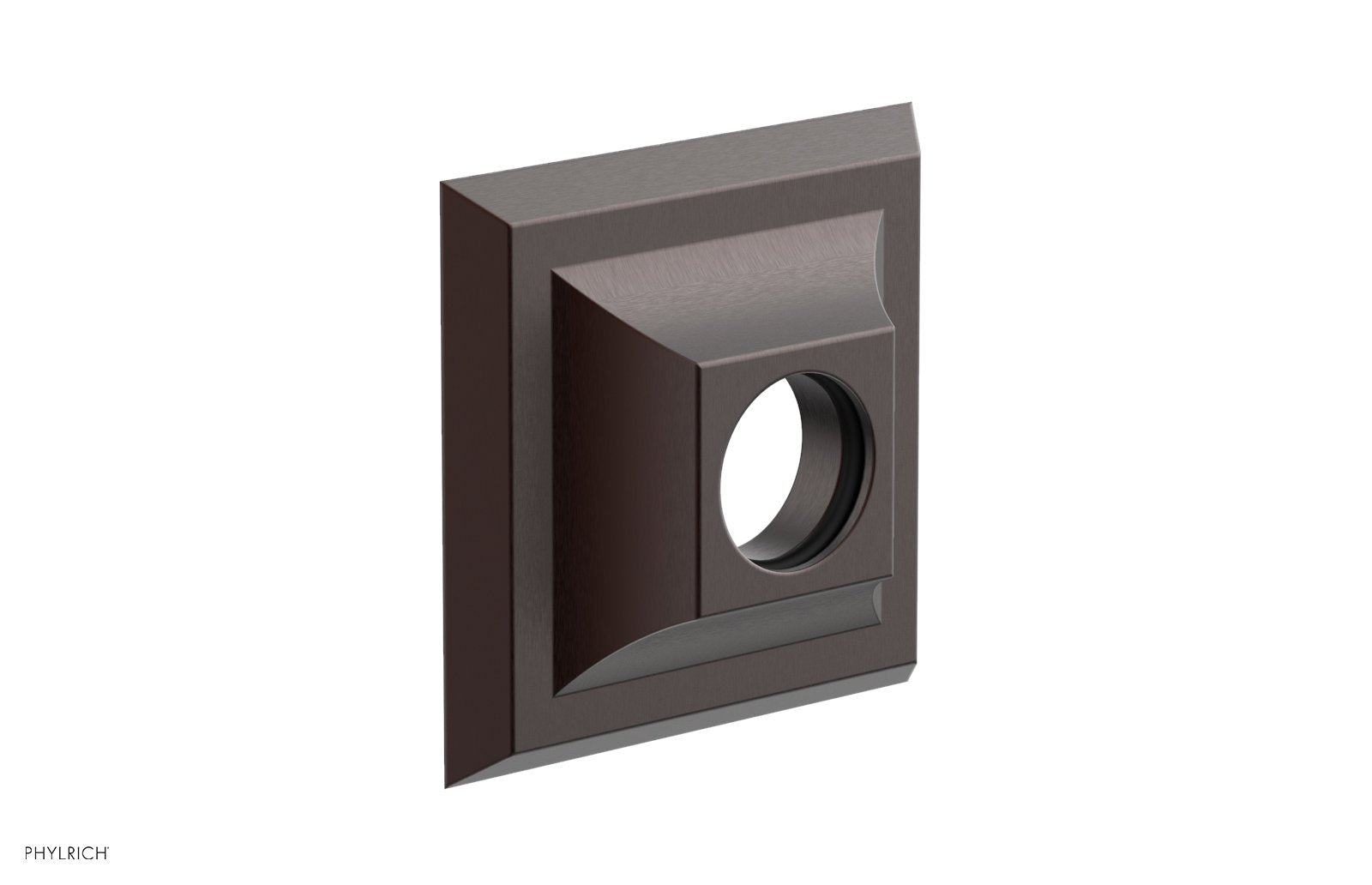 Contemporary Square Flange by Phylrich - Weathered Copper