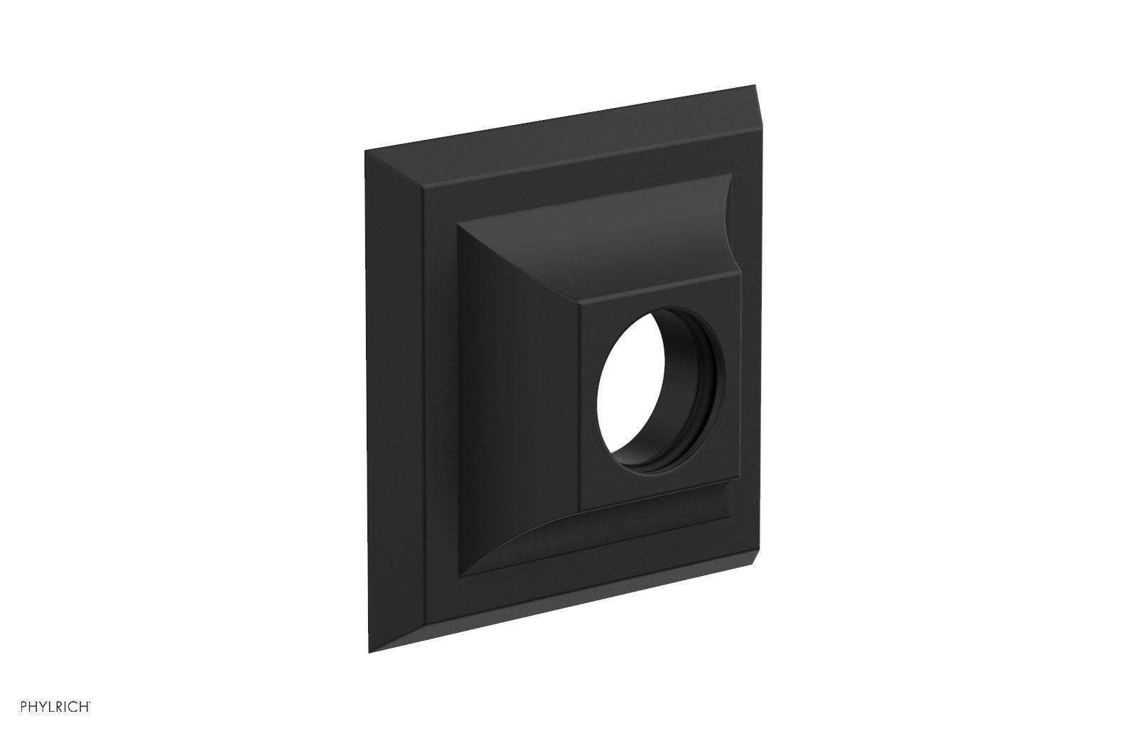 Contemporary Square Flange by Phylrich - Matte Black