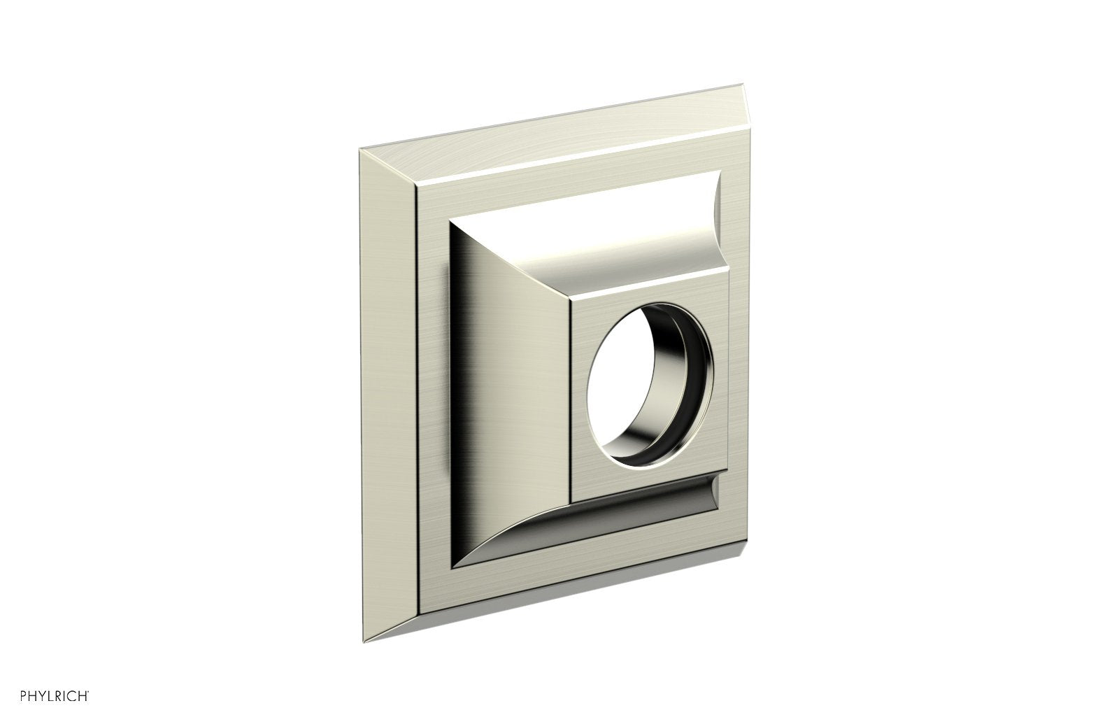 Contemporary Square Flange by Phylrich - Satin Nickel