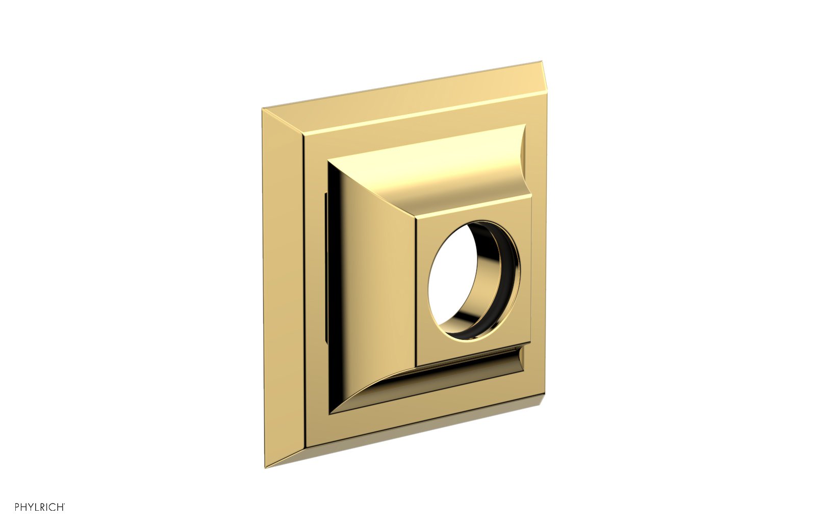 Contemporary Square Flange by Phylrich - Polished Gold