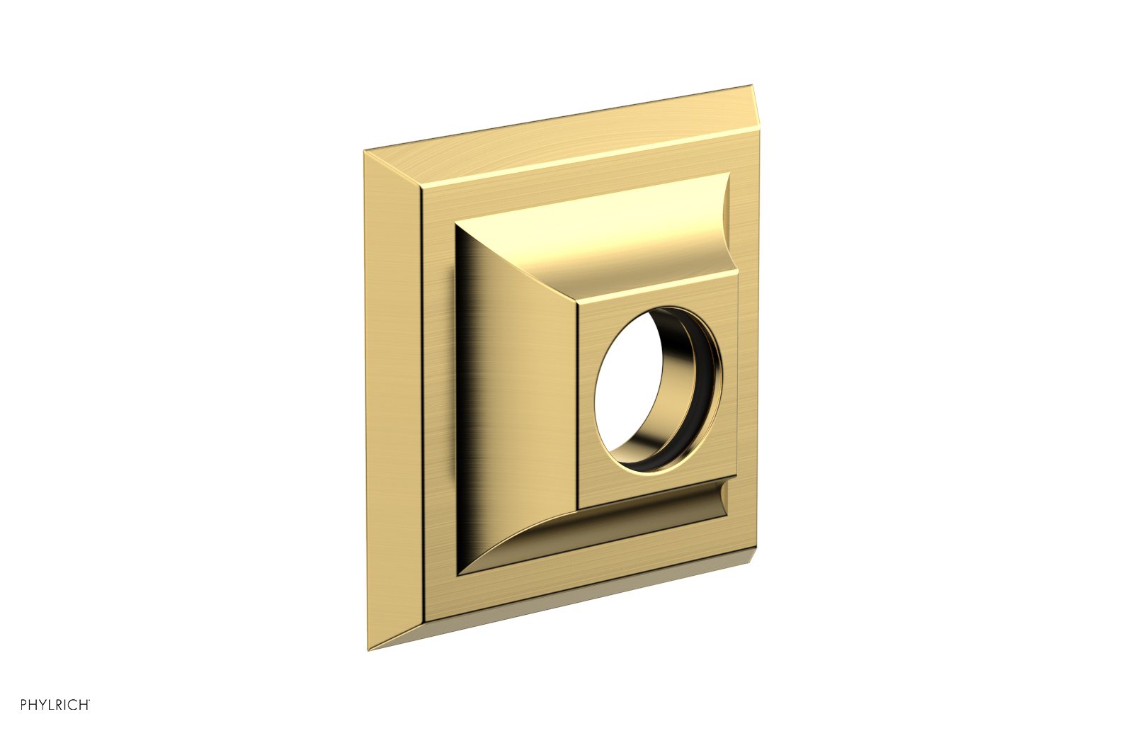 Contemporary Square Flange by Phylrich - Satin Gold