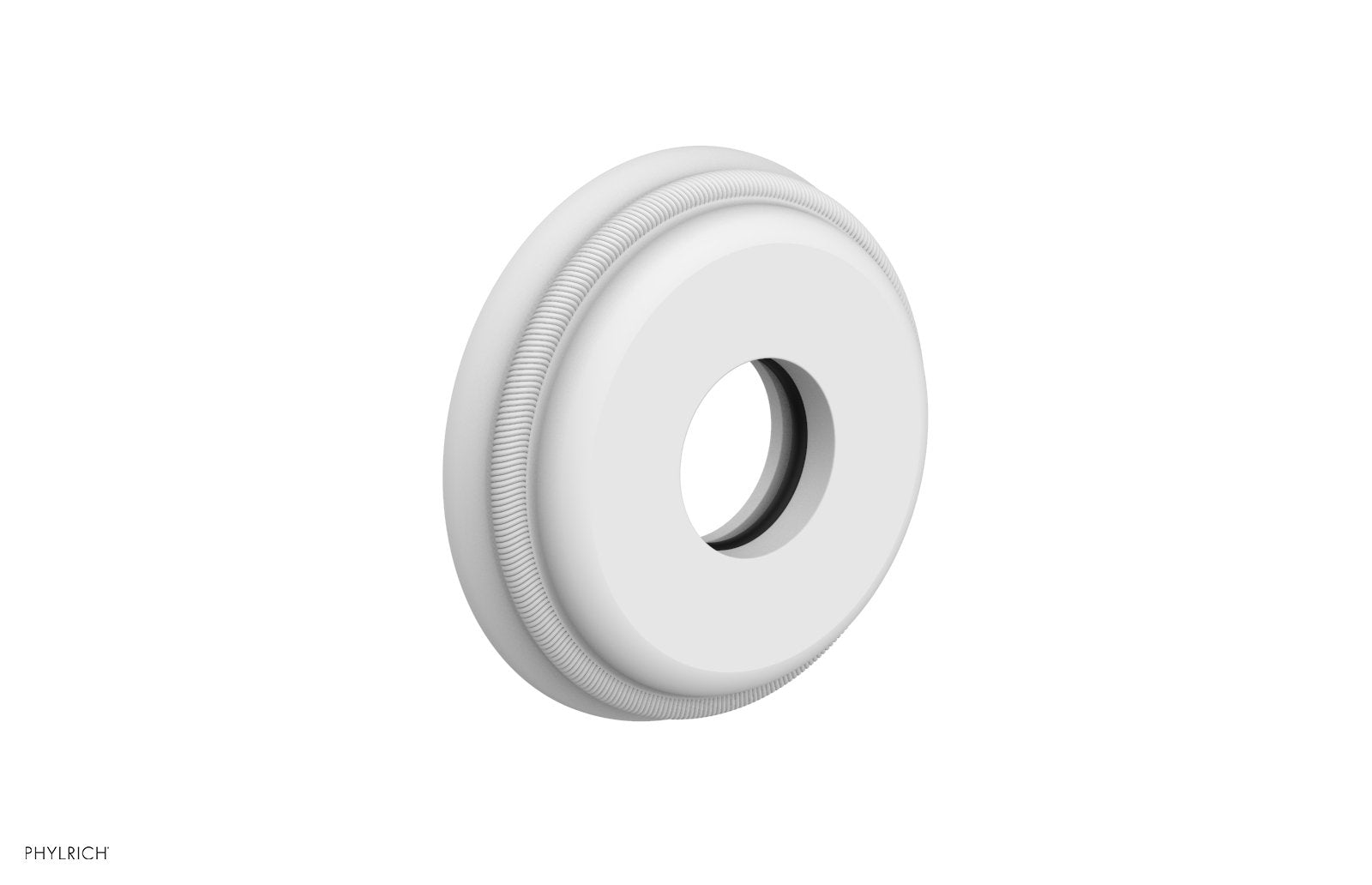 Coined Flange by Phylrich - Satin White