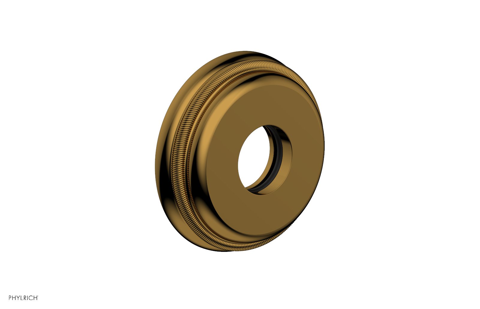 Coined Flange by Phylrich - Polished Gold