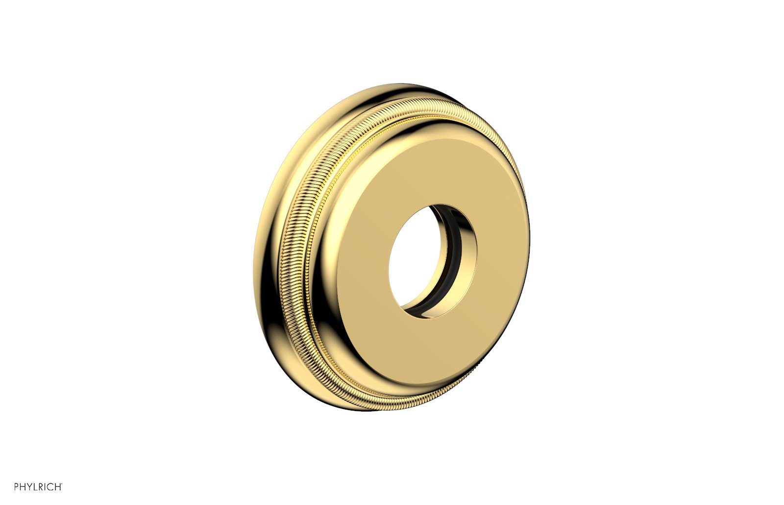 Coined Flange by Phylrich - Satin Gold