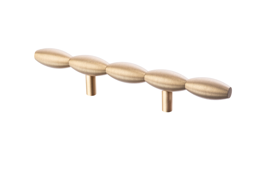 Barrel Pull by Lew's Hardware - 3" - Brushed Brass - New York Hardware