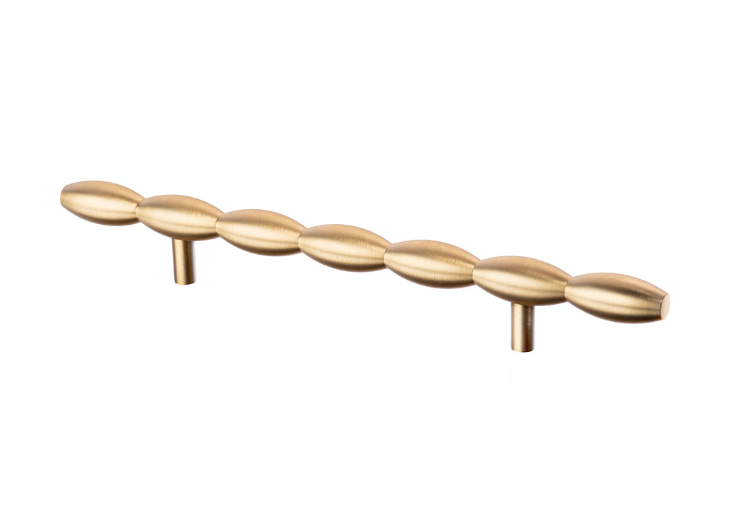 Barrel Pull by Lew's Hardware - 6" - Brushed Brass - New York Hardware