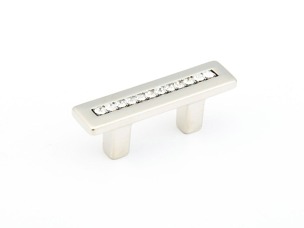 Skyevale Straight Pull w/ Crystals by Schaub - Satin Nickel - New York Hardware