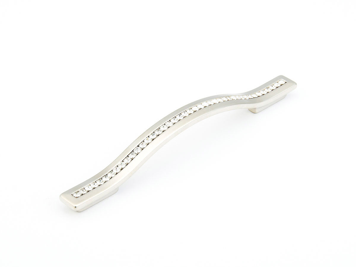 Skyevale Pull w/ Crystals by Schaub - Satin Nickel - New York Hardware