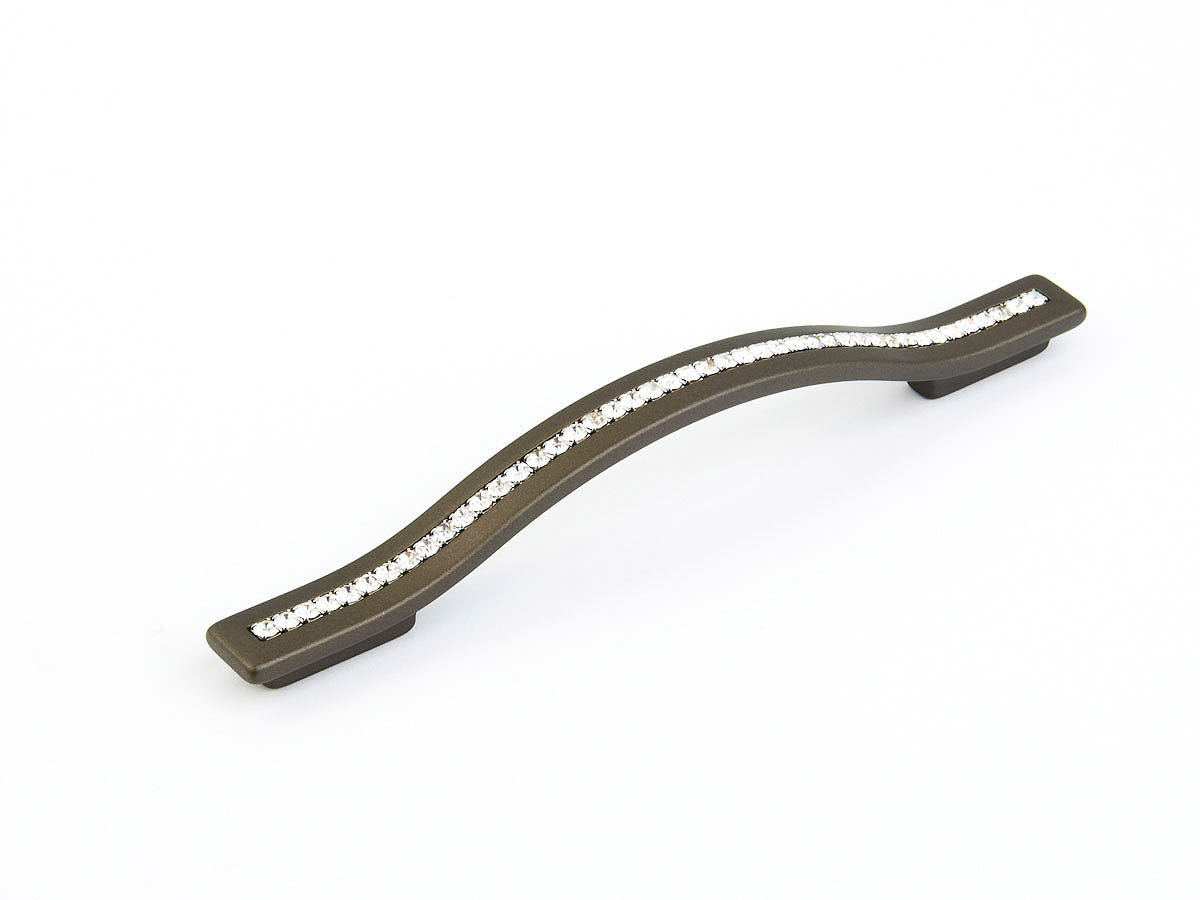 Skyevale Pull w/ Crystals by Schaub - Milano Bronze - New York Hardware
