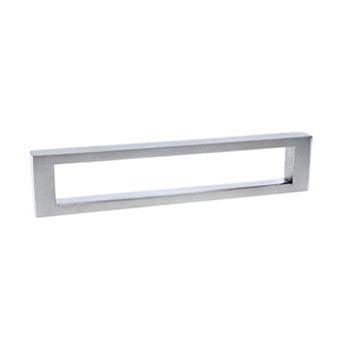 Open Center Rectangular Pull - 8 13/16" (224mm) Polished Stainless Steel - New York Hardware Online