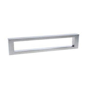 Open Center Rectangular Pull - 8 13/16" (224mm) Polished Stainless Steel - New York Hardware Online