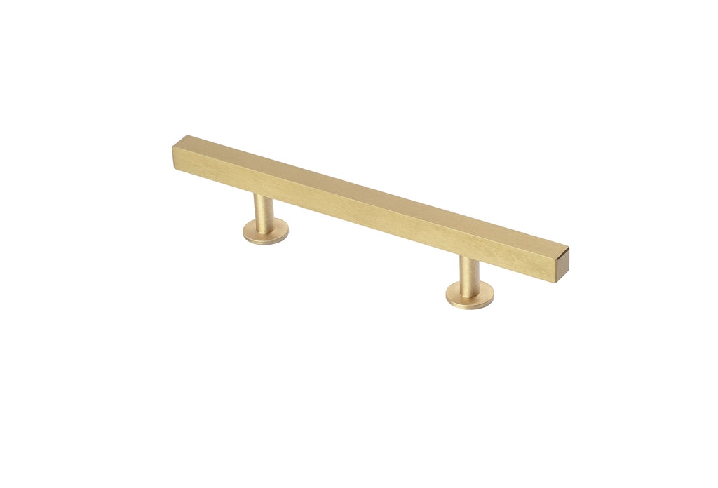 Bar Pull by Lew's Hardware - 3" - Brushed Brass - New York Hardware