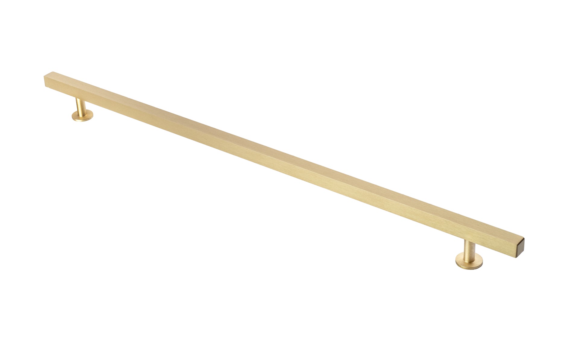 Bar Pull by Lew's Hardware - 12" - Brushed Brass - New York Hardware
