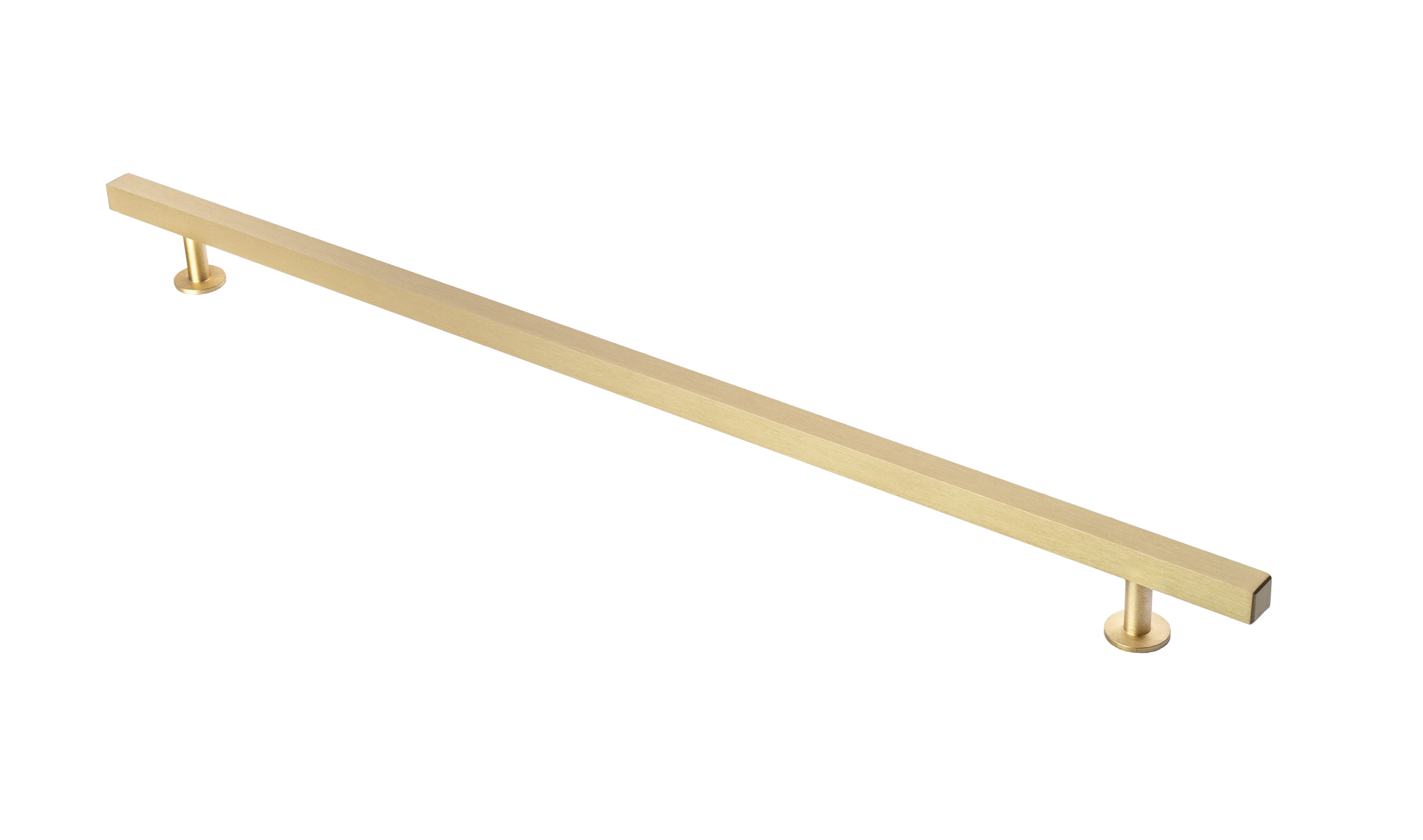 Bar Pull by Lew's Hardware - 12" - Brushed Brass - New York Hardware