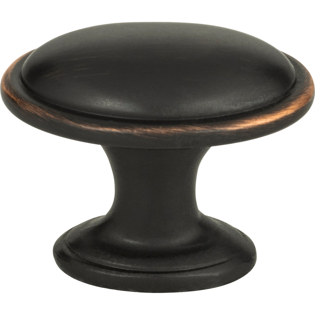 Austen Oval Knob by Atlas - 1-5/16" - Venetian Bronze - New York Hardware