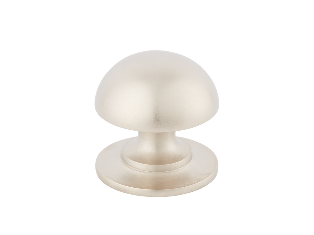 Cotswold Mushroom Cabinet Knob by Armac Martin - 32mm - Satin Nickel Plate