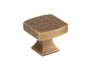 Harold Hammered Cabinet Knob by Armac Martin - 32mm - Satin Nickel Plate