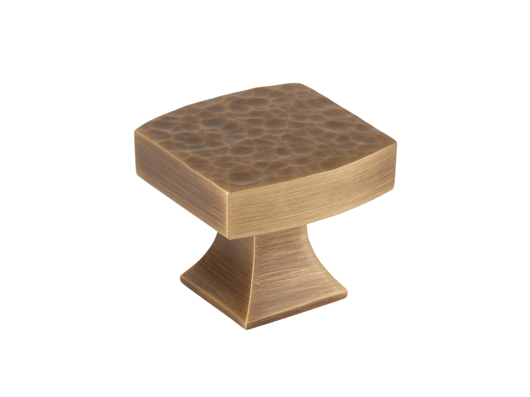 Harold Hammered Cabinet Knob by Armac Martin - 32mm - Satin Nickel Plate