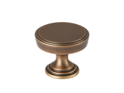 Lincoln Cabinet Knob by Armac Martin - 32mm - Satin Nickel Plate